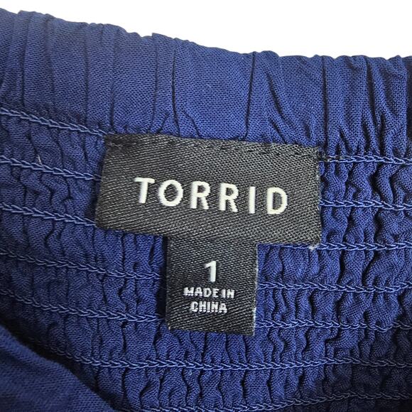 Torrid Dress Knee Length Dress Sleeveless Dress Skater Dress 1X Blue Women - Picture 7 of 10